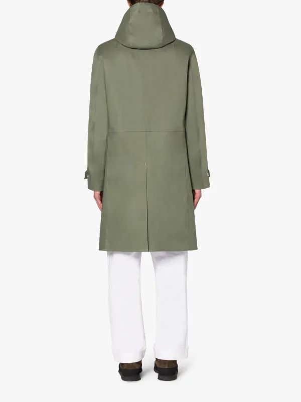 GRANISH Green Bonded Cotton Hooded Coat