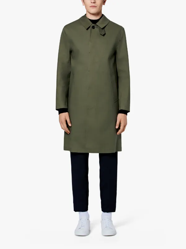 Grape Leaf Bonded Cotton 3/4 Coat GR-001D