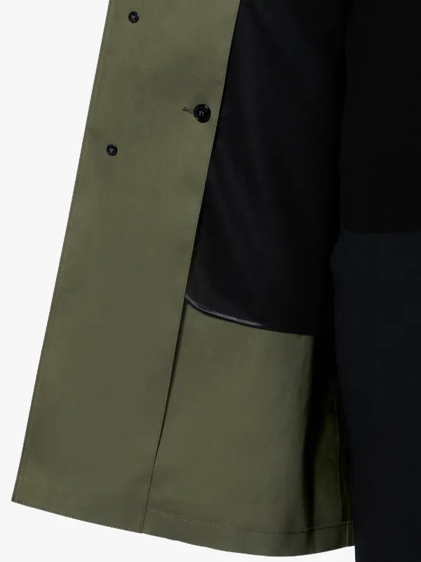 Grape Leaf Bonded Cotton 3/4 Coat GR-001D