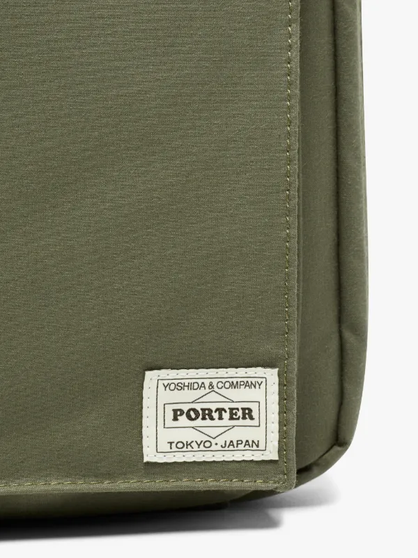 Grape Leaf x Orange Porter A4 Clutch Bag