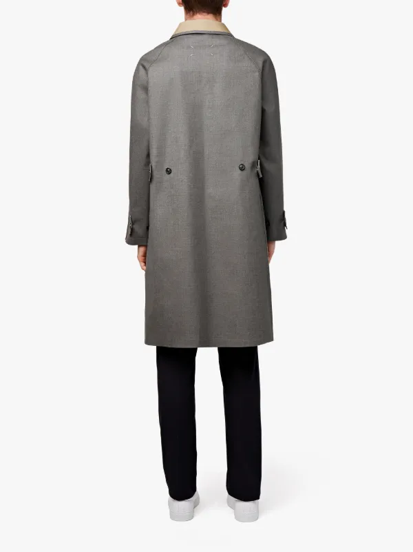 Grey Bonded Wool Coat