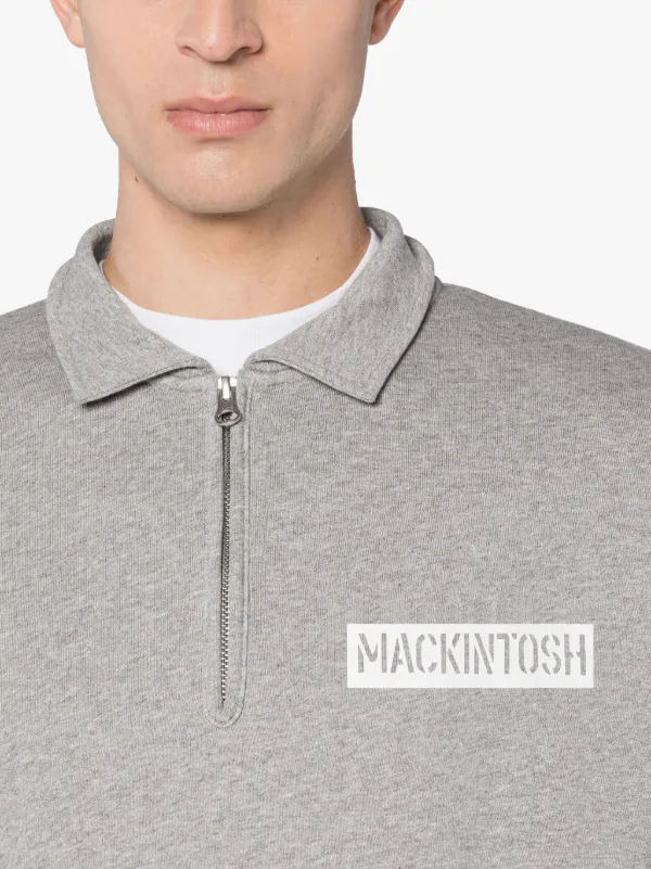 Grey Cotton Box Logo Sweatshirt
