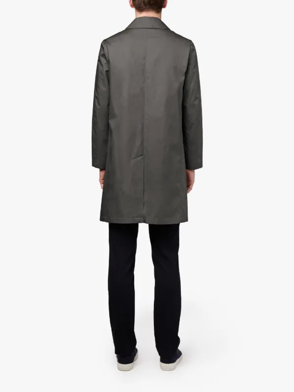 Grey Cotton Storm System Mackintosh Coat