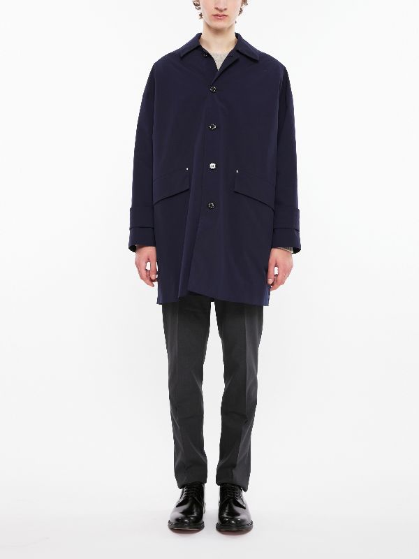 GTS HUMBIE DROP-SHOULDER SHORT COAT NAVY | GM-1128F | MACKINTOSH