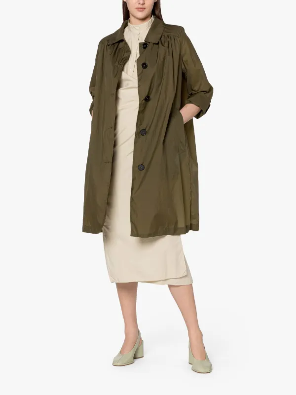 Hana Khaki Nylon Coat