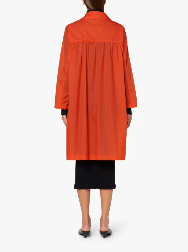 HANA Orange Nylon Overcoat | LMJ-018