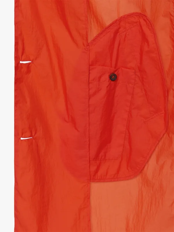 HANA Orange Nylon Overcoat | LMJ-018