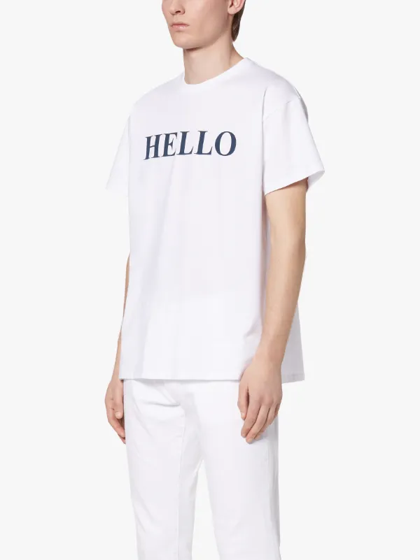 HELLO x GOODBYE White Cotton T-Shirt