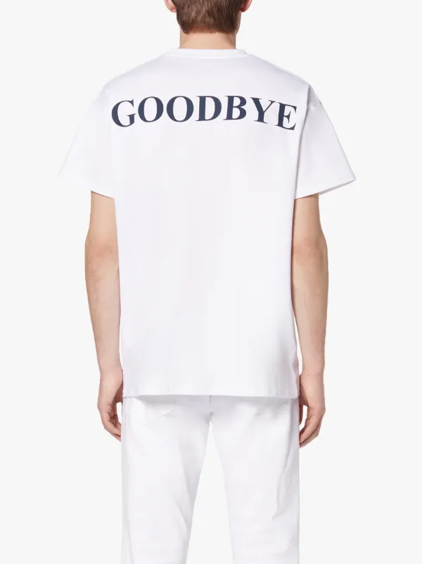 HELLO x GOODBYE White Cotton T-Shirt