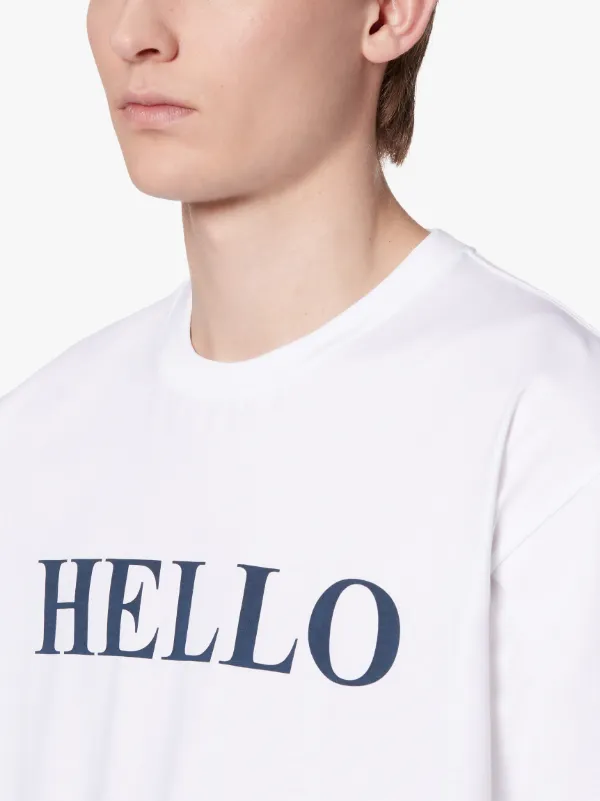 HELLO x GOODBYE White Cotton T-Shirt