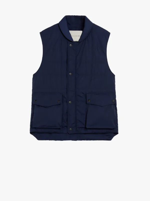 HENTING Navy Nylon Gilet | GQM-205