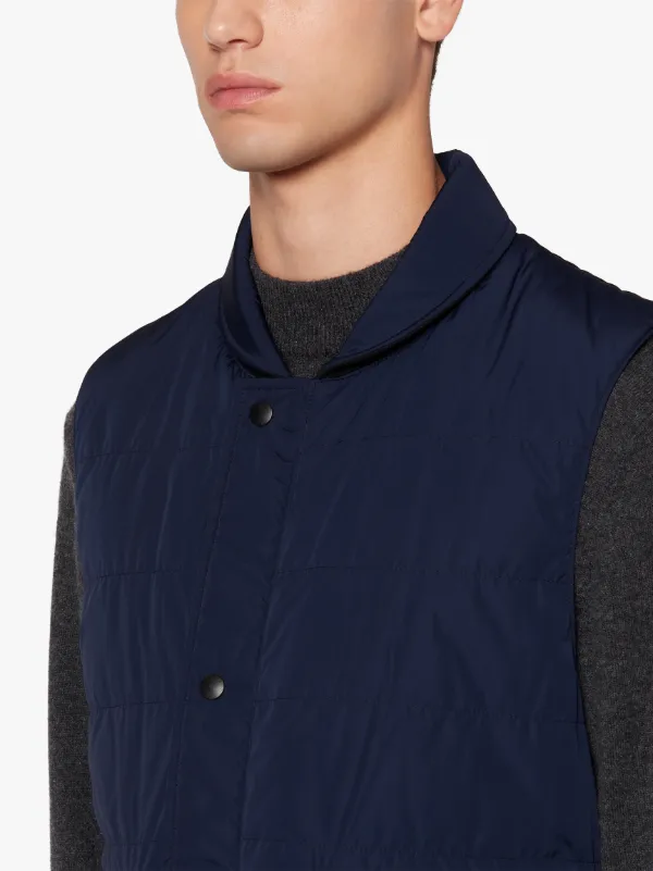 HENTING Navy Nylon Gilet | GQM-205