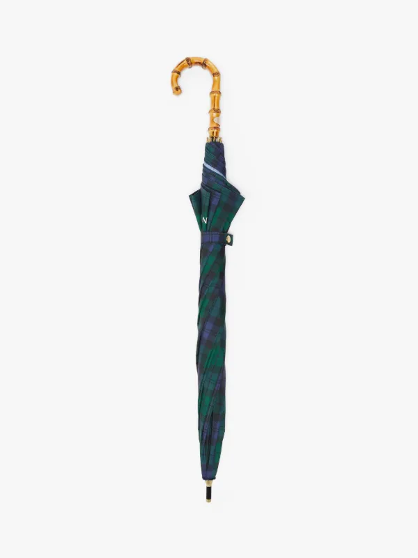 HERIOT Black Watch Whangee Handle Stick Umbrella | ACC-030