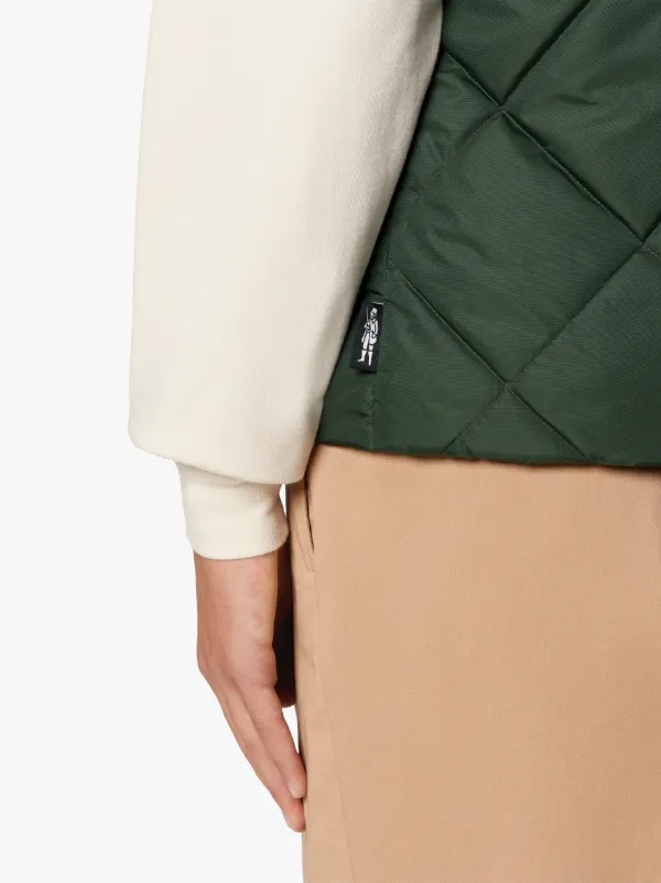 HIG Green Quilted Nylon Nylon Liner Vest | GQM-204