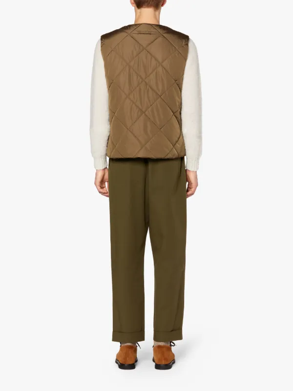 HIG Mocha Quilted Nylon Liner Vest | GQM-204