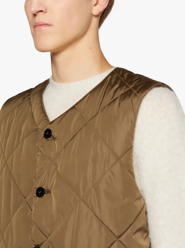 HIG Mocha Quilted Nylon Liner Vest | GQM-204