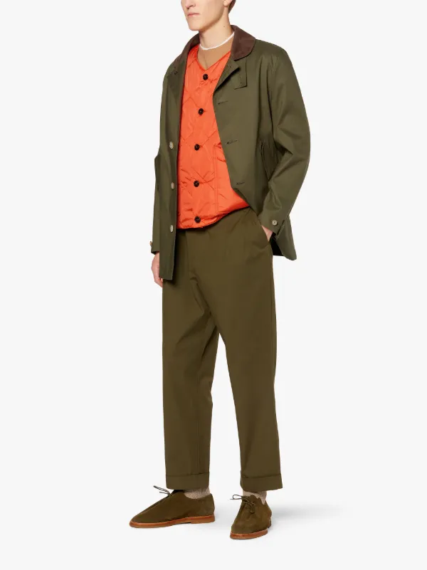 HIG Orange Quilted Nylon Liner Vest | GQM-204