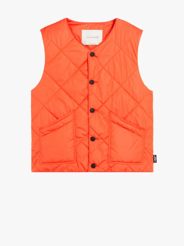 HIG Orange Quilted Nylon Liner Vest | GQM-204