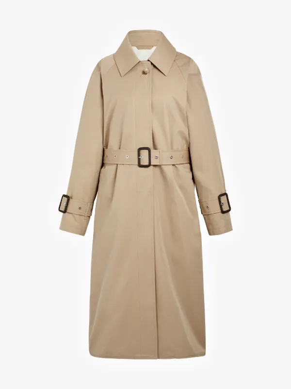 Honey Cotton Single Breasted Trench Coat LM-097BS