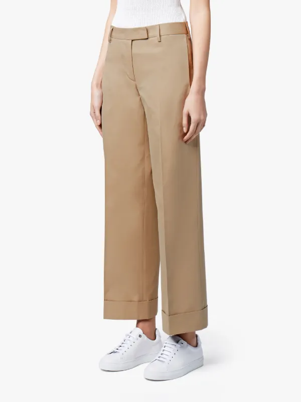 Honey Cotton Wide Leg Trousers