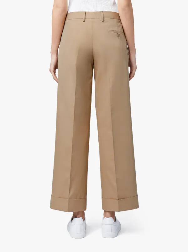 Honey Cotton Wide Leg Trousers