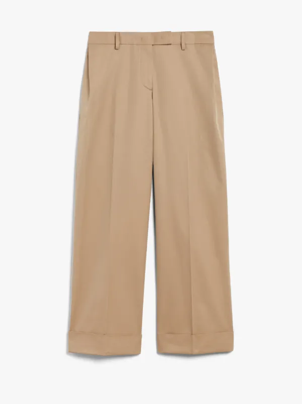 Honey Cotton Wide Leg Trousers