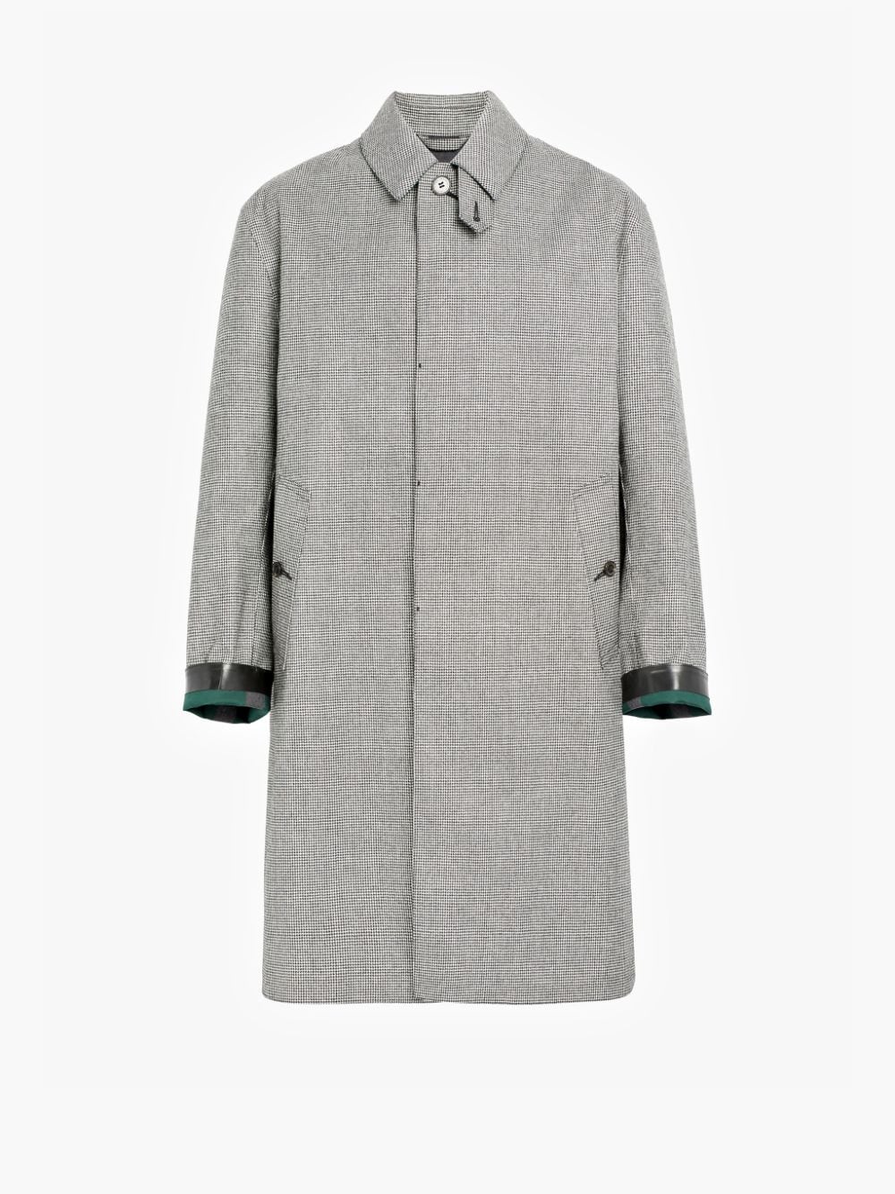 Houndstooth Bonded Wool Coat GR-095 | Mackintosh