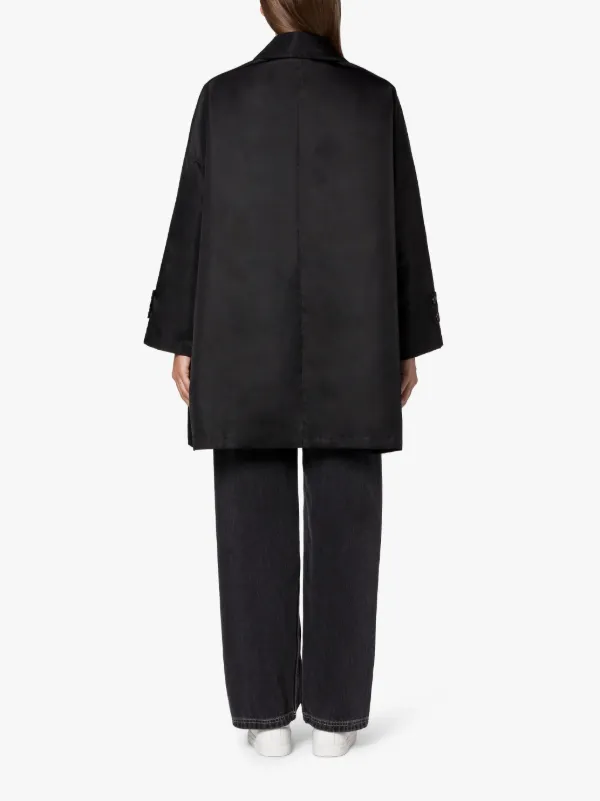 HUMBIE Black Nylon Overcoat