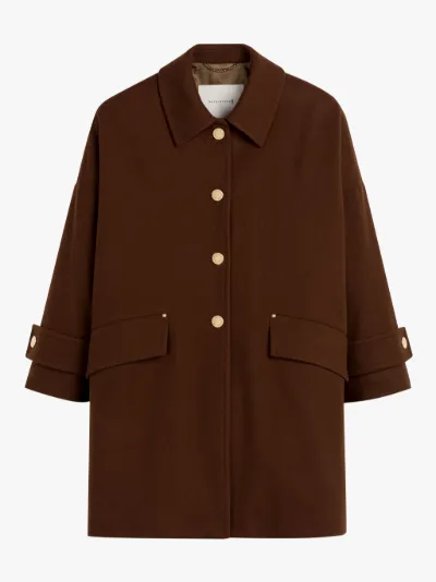 Mackintosh New Stanley Wool/Cashmere Coat Beige at CareOfCarl.com