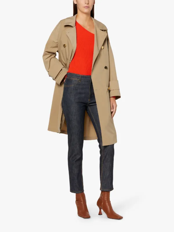 HUMBIE Fawn Double Breasted Overcoat LM-1103B | Mackintosh