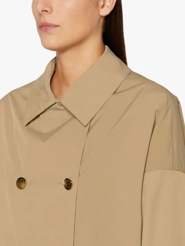 HUMBIE Fawn Double Breasted Overcoat LM-1103B