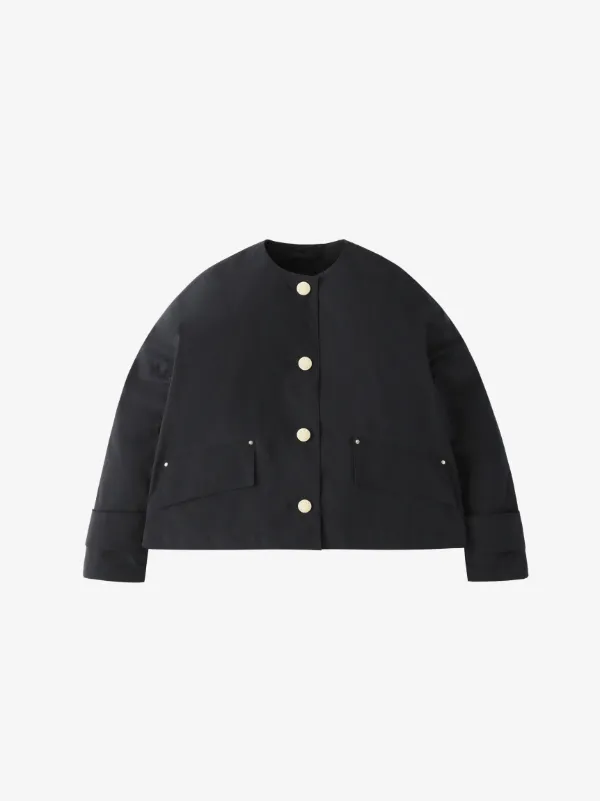 HUMBIE NO COLLAR JK METAL BUTTON | Mackintosh