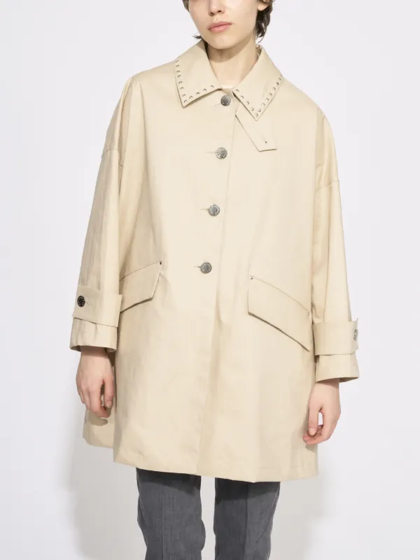 HUMBIE Brown Wool Overcoat | Mackintosh