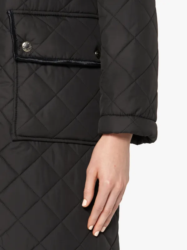 HUNA Black Quilted Coat | LQ-1006