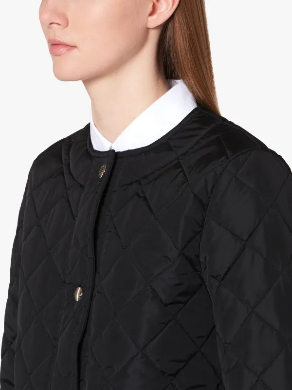 HUNA Black Quilted Nylon Coat | LQ-1006