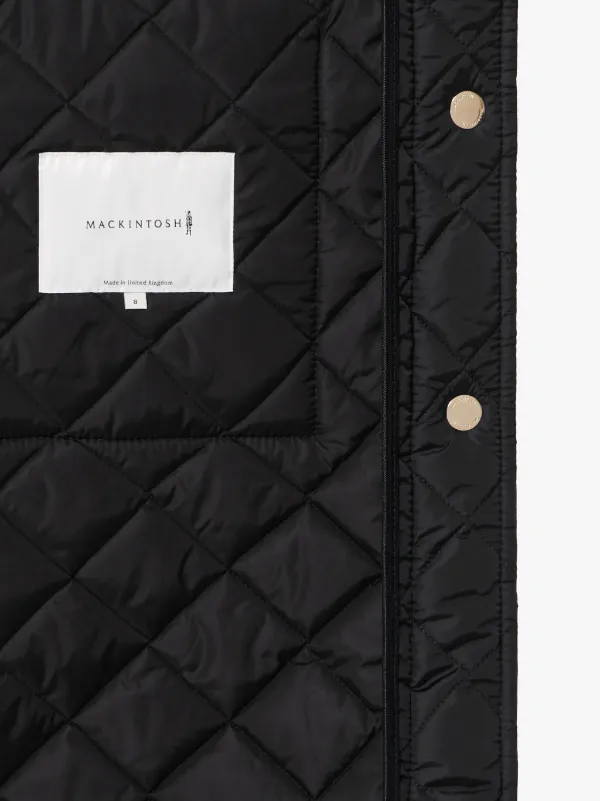 HUNA Black Quilted Nylon Coat | LQ-1006