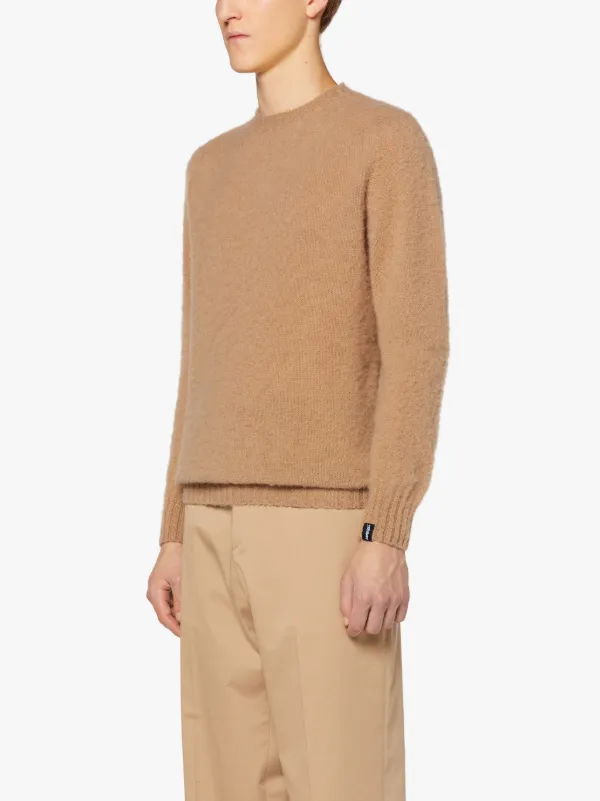 HUTCHINS Beige Wool Crewneck Sweater