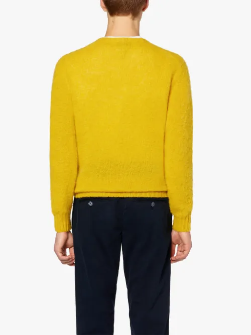 plain yellow sweater