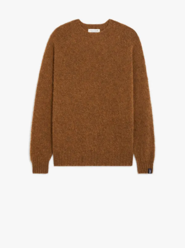 Plush mohair brown sweater, Acne Studios