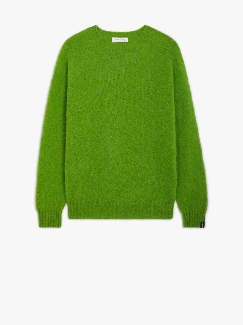 HUTCHINS Light Green Wool Crew Neck Sweater Mackintosh