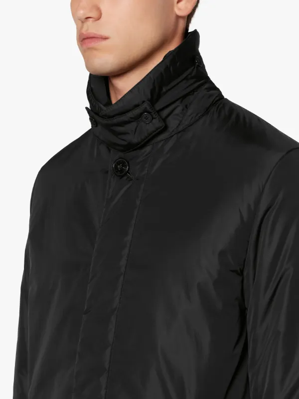 IMPERIAL Black Nylon Thermal Short Coat | GMC-10