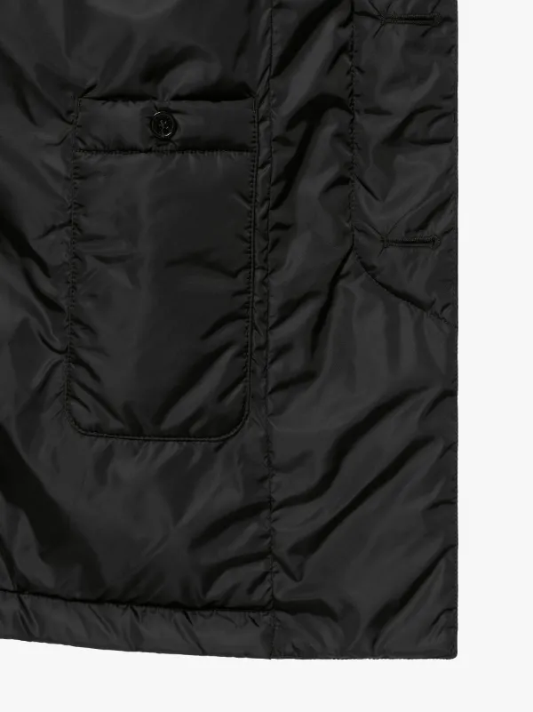 IMPERIAL Black Nylon Thermal Short Coat | GMC-10