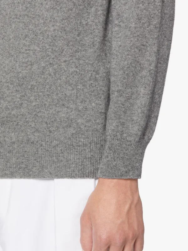 IN AND OUT Grey Wool Sweater | GKM-203