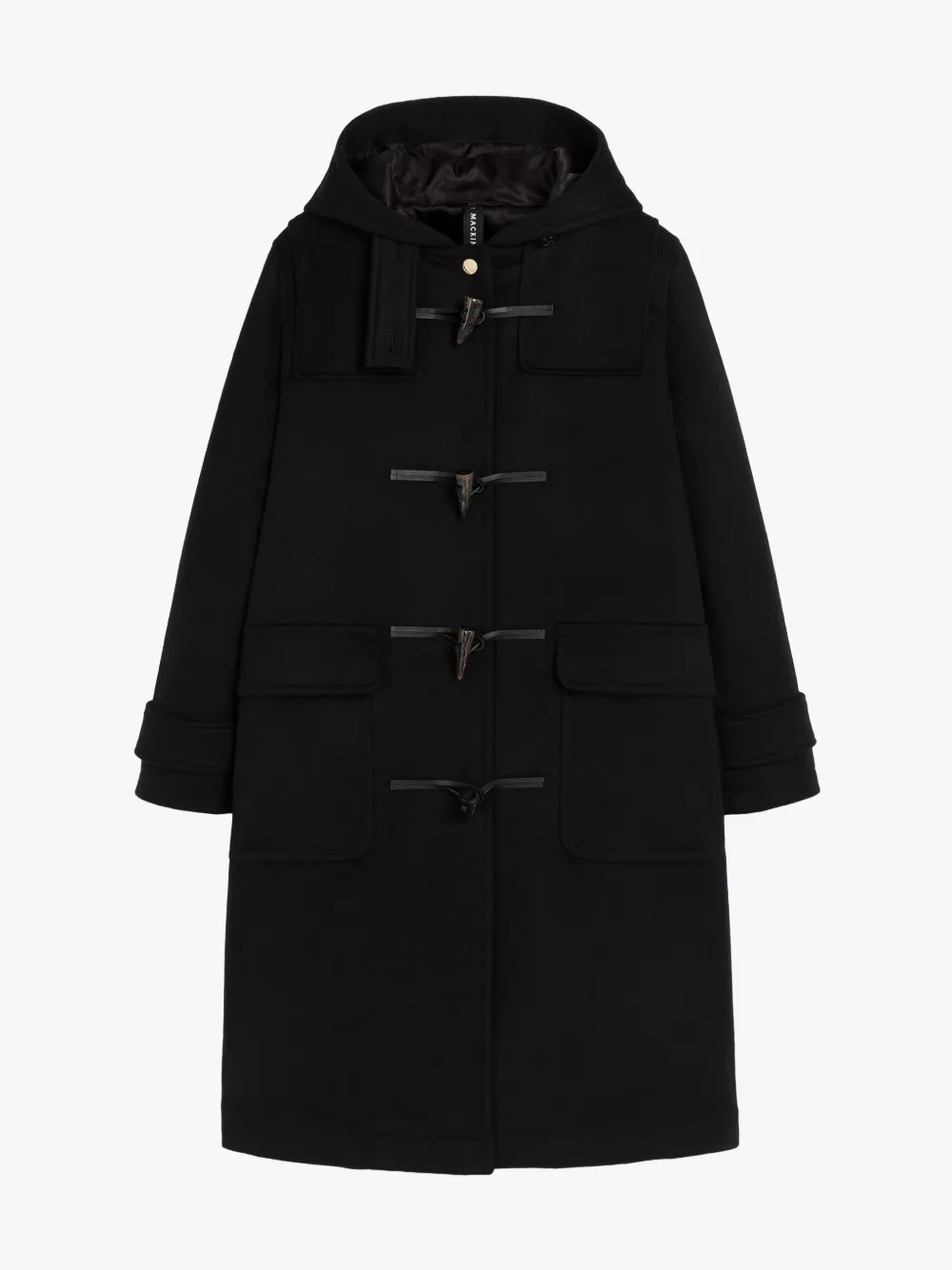 On sale | INVERALLAN Black Wool Duffle Coat | Mackintosh On sale | INVERALLAN Black Wool Duffle Coat | Mackintosh