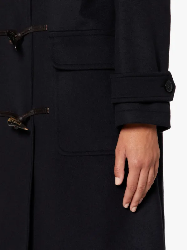 INVERALLAN Navy Wool & Cashmere Duffle Coat | LM-1090BS