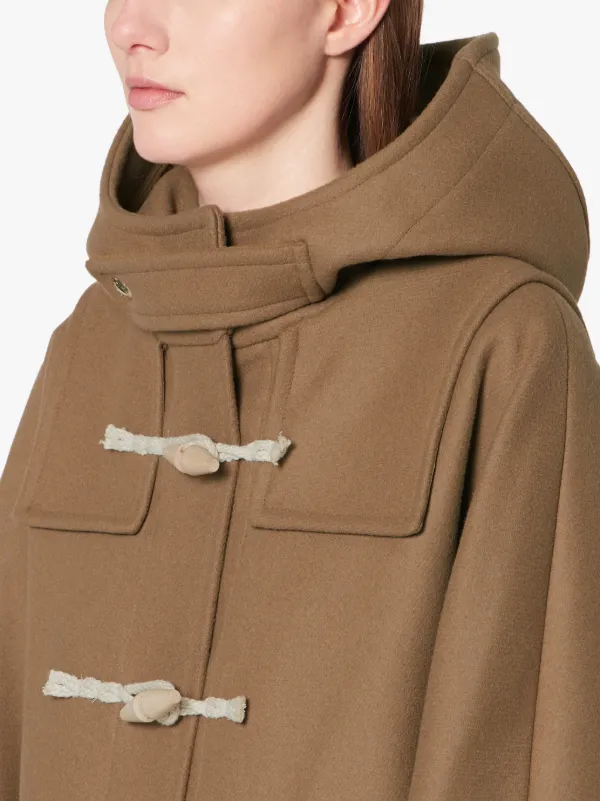 beige duffle coat womens