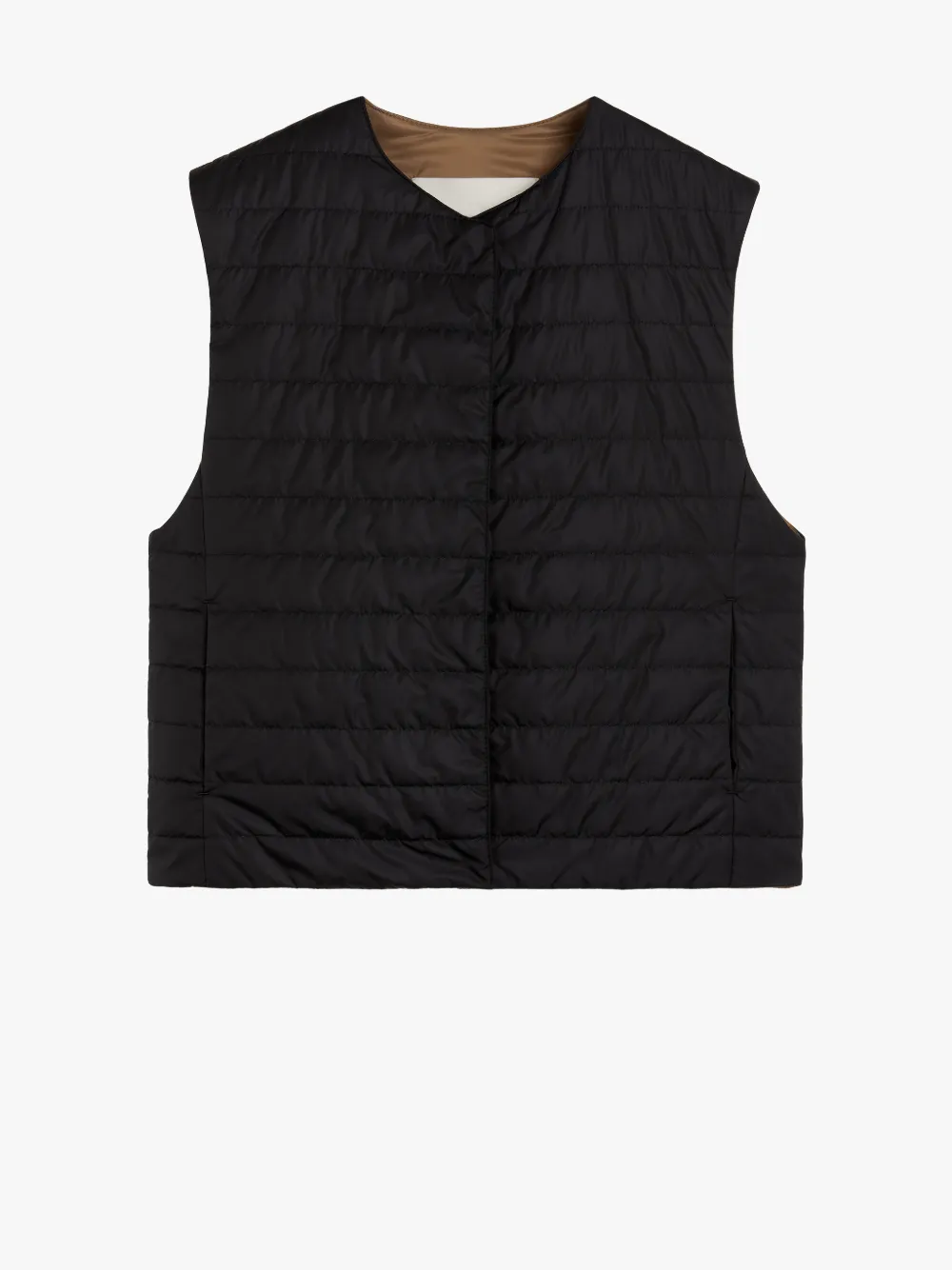 ISABEL Black Nylon Liner Vest LQV007 Mackintosh