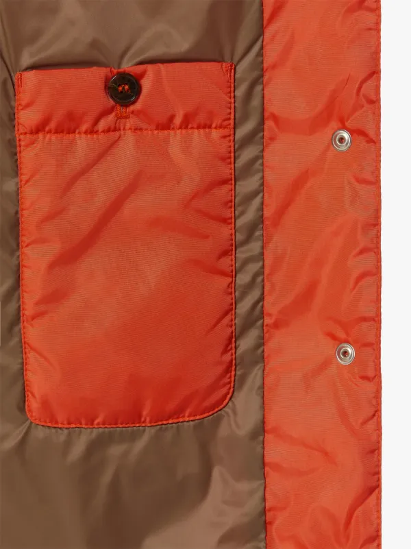 ISABEL Orange Nylon Liner Vest | LQV-007