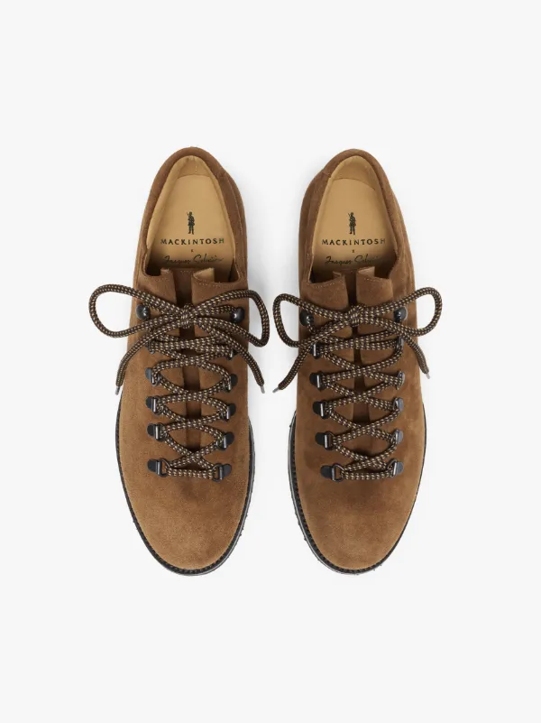 JACQUES SOLOVIÈRE Chocolate Suede Lace-Up Shoes