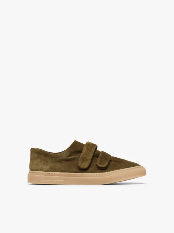 JACQUES SOLOVIÈRE Kahki Suede VELCRO® Sneakers